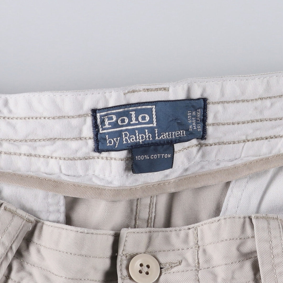 Ralph Lauren POLO by Ralph Lauren cargo shorts, short pants, men's size w36 cotton gray type Vintage Second Hand