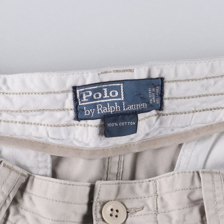 Ralph Lauren POLO by Ralph Lauren cargo shorts, short pants, men's size w36 cotton gray type Vintage Second Hand