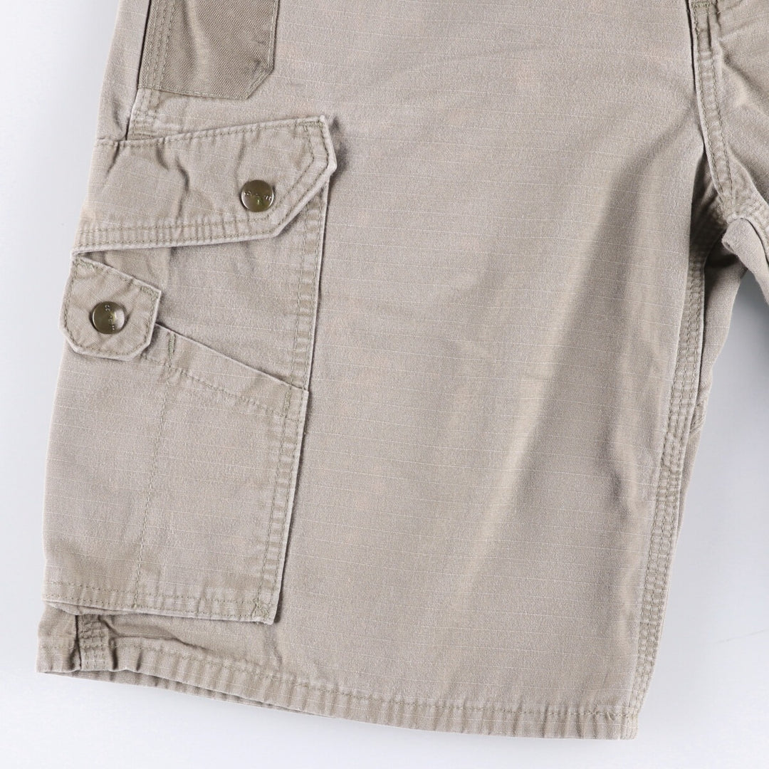 Carhartt Relaxed Fit Ripstop Cargo Shorts, Men's, W33 equivalent cotton Beige type Vintage Second Hand