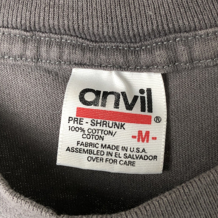 Anvil DEF LEPPARD Band T-Shirt, Made in USA, Men's M Size cotton gray type Vintage Second Hand