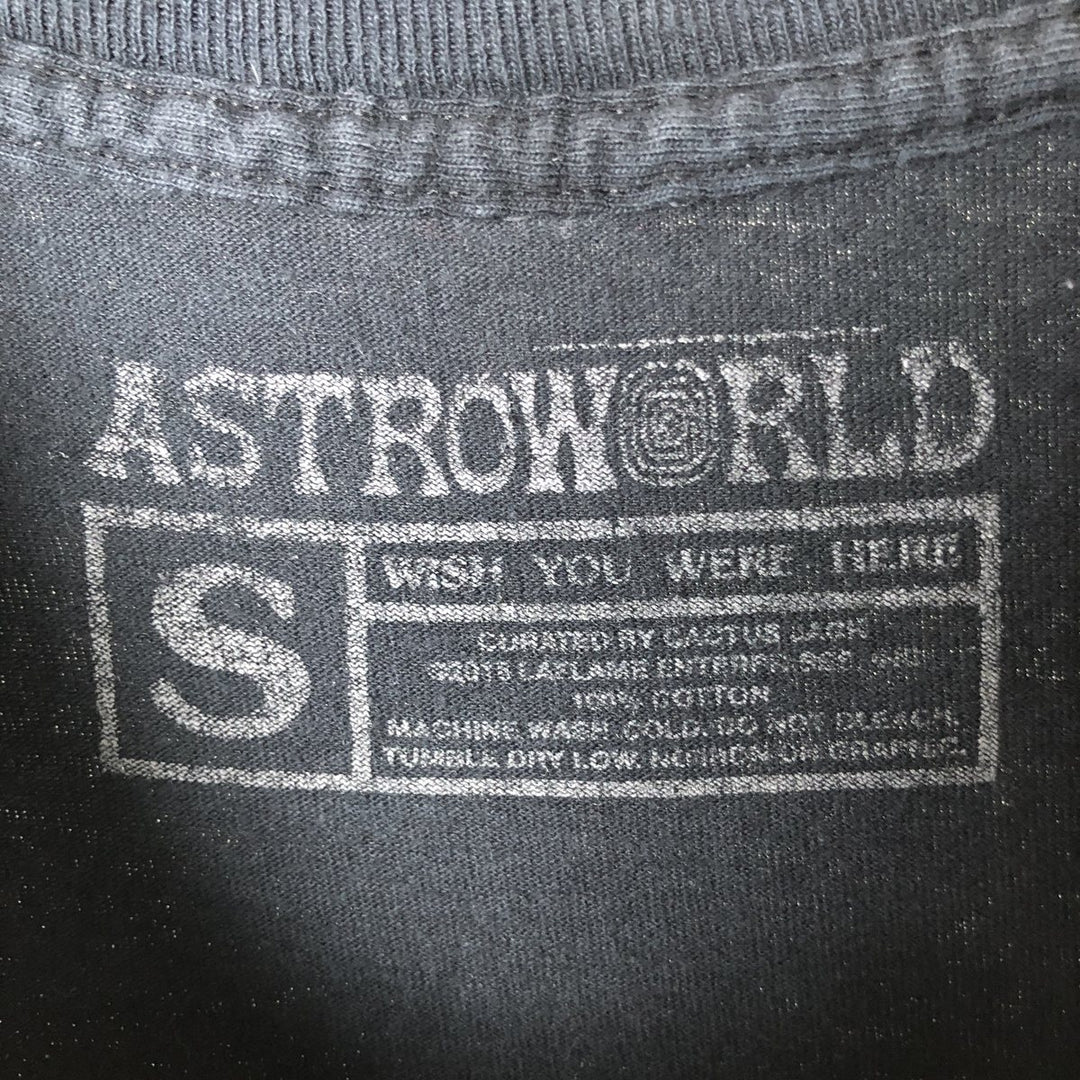 ASTRO WORLD Astro World Band T-shirt Band T Men's S size cotton black type Vintage Second Hand