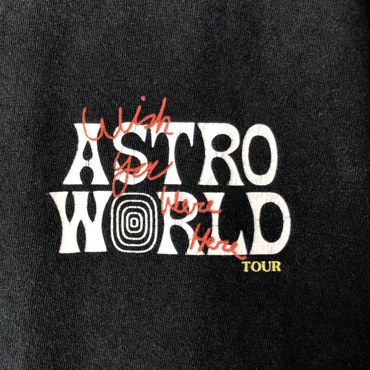 ASTRO WORLD Astro World Band T-shirt Band T Men's S size cotton black type Vintage Second Hand