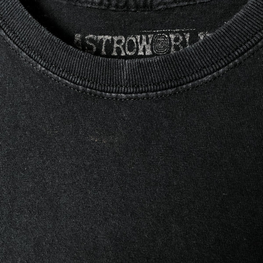 ASTRO WORLD Astro World Band T-shirt Band T Men's S size cotton black type Vintage Second Hand