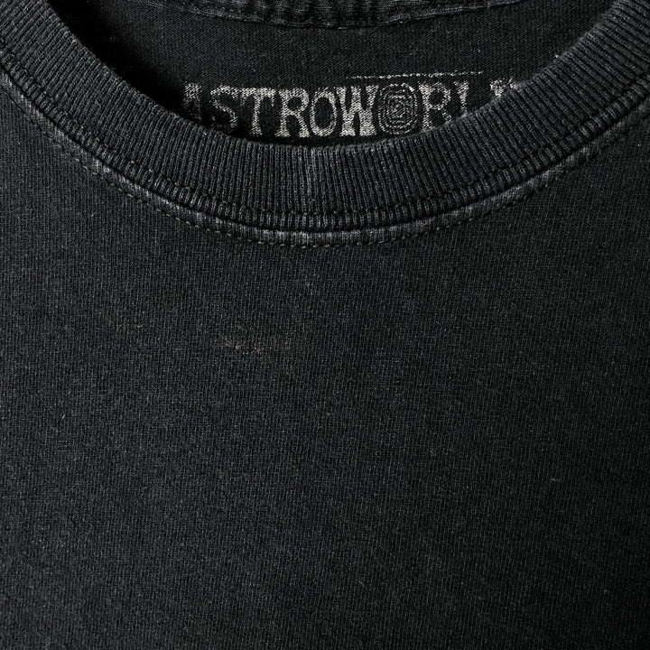 ASTRO WORLD Astro World Band T-shirt Band T Men's S size cotton black type Vintage Second Hand