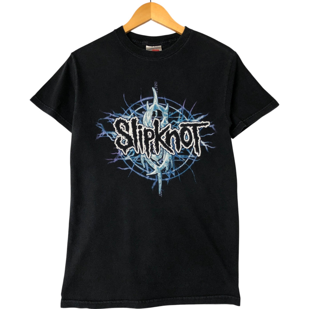 SLIPKNOT Slipknot Band T-shirt, Band T, Made in USA, Men's S size cotton black type Vintage Second Hand