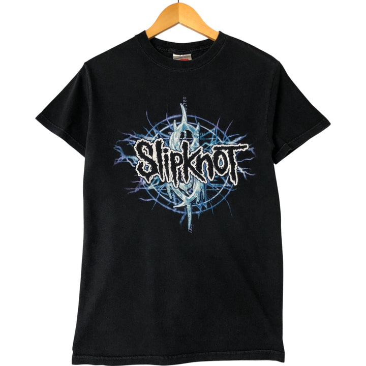 SLIPKNOT Slipknot Band T-shirt, Band T, Made in USA, Men's S size cotton black type Vintage Second Hand