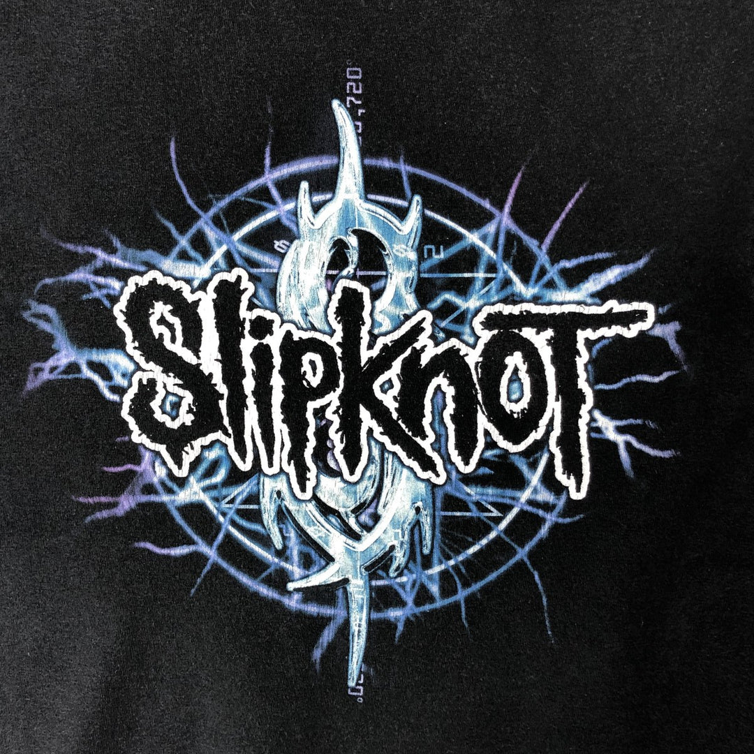 SLIPKNOT Slipknot Band T-shirt, Band T, Made in USA, Men's S size cotton black type Vintage Second Hand