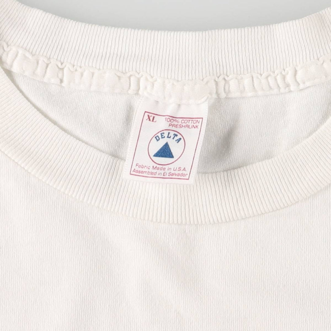 Vintage 90'S Delta Chicago Blues Festival Printed T-Shirt, Men's XL cotton white type Vintage Second Hand