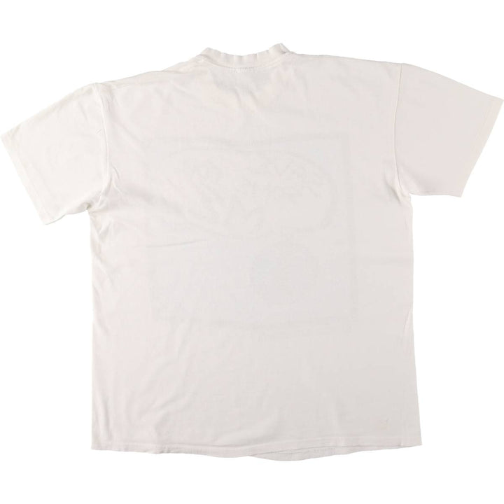 Printed T-shirt, men's size XL unclear white type Vintage Second Hand