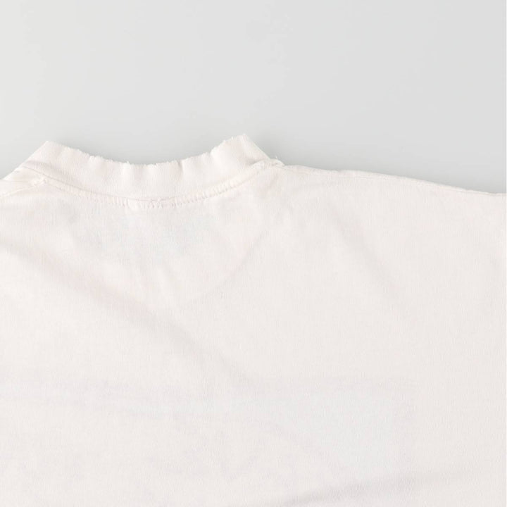 Printed T-shirt, men's size XL unclear white type Vintage Second Hand