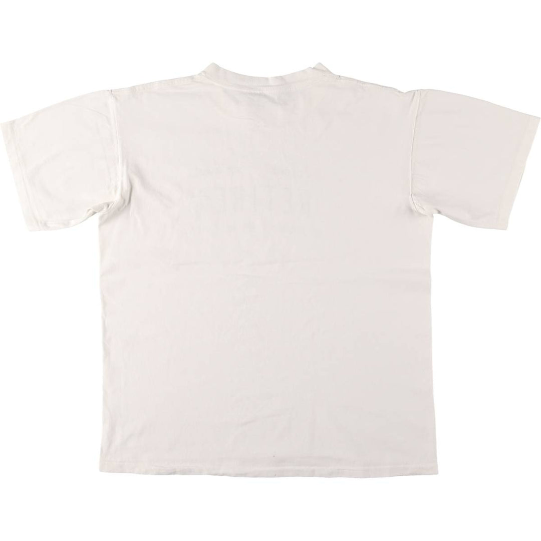 ONEITA Message Print T-Shirt Made in USA Men's XL Vintage cotton white type Vintage Second Hand