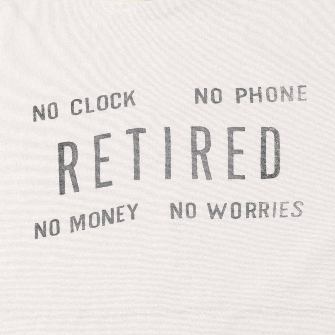 ONEITA Message Print T-Shirt Made in USA Men's XL Vintage cotton white type Vintage Second Hand