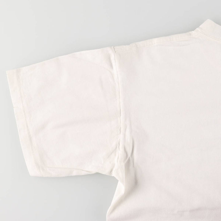 ONEITA Message Print T-Shirt Made in USA Men's XL Vintage cotton white type Vintage Second Hand