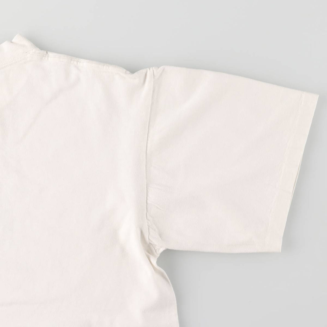 ONEITA Message Print T-Shirt Made in USA Men's XL Vintage cotton white type Vintage Second Hand