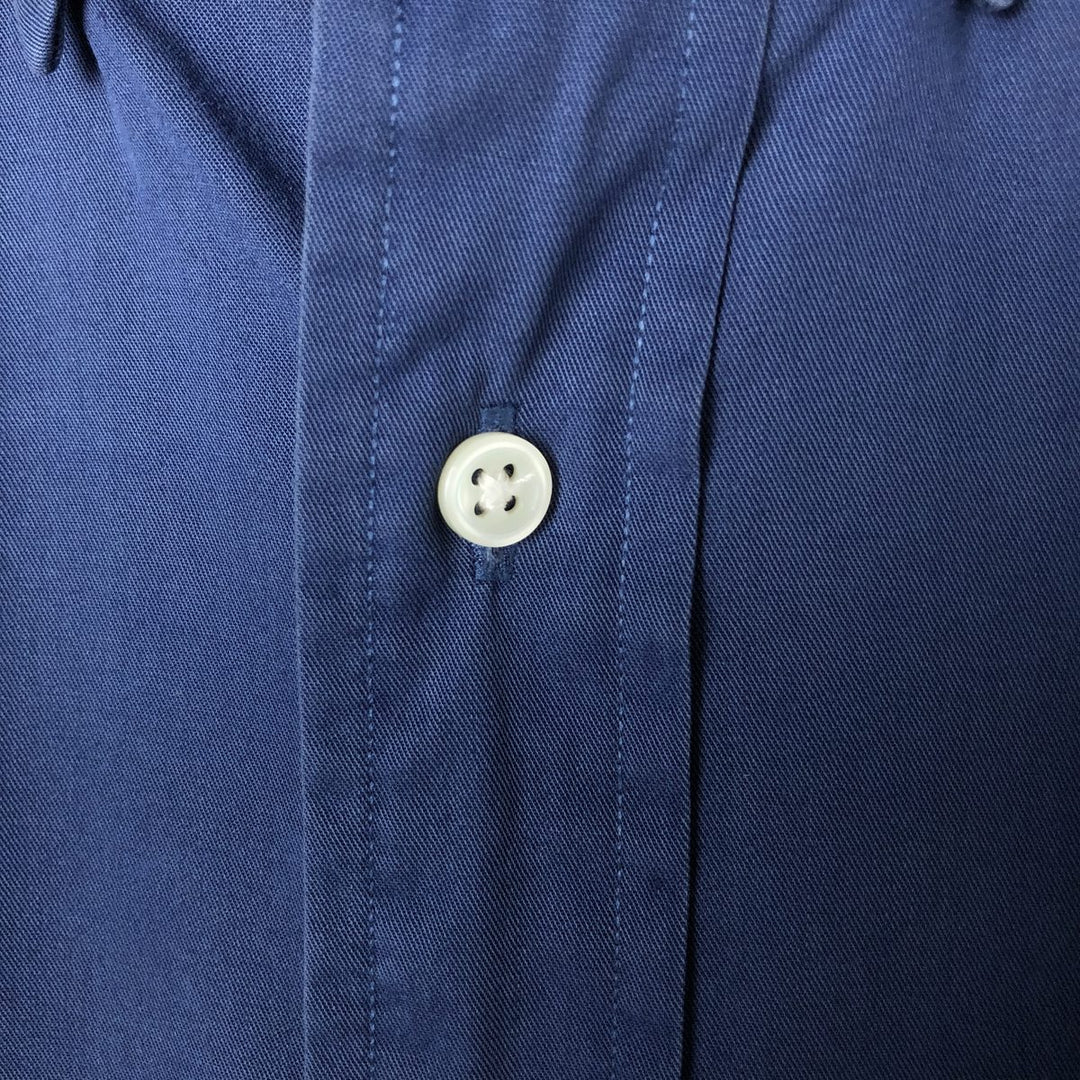 Ralph Lauren BLAKE short sleeve button down shirt, men's size M cotton navy blue type Vintage Second Hand