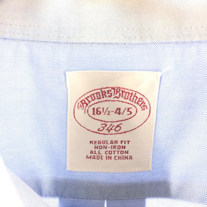 Brooks Brothers 346 long sleeve cotton shirt, men's size L cotton Navy blue Vintage Second Hand