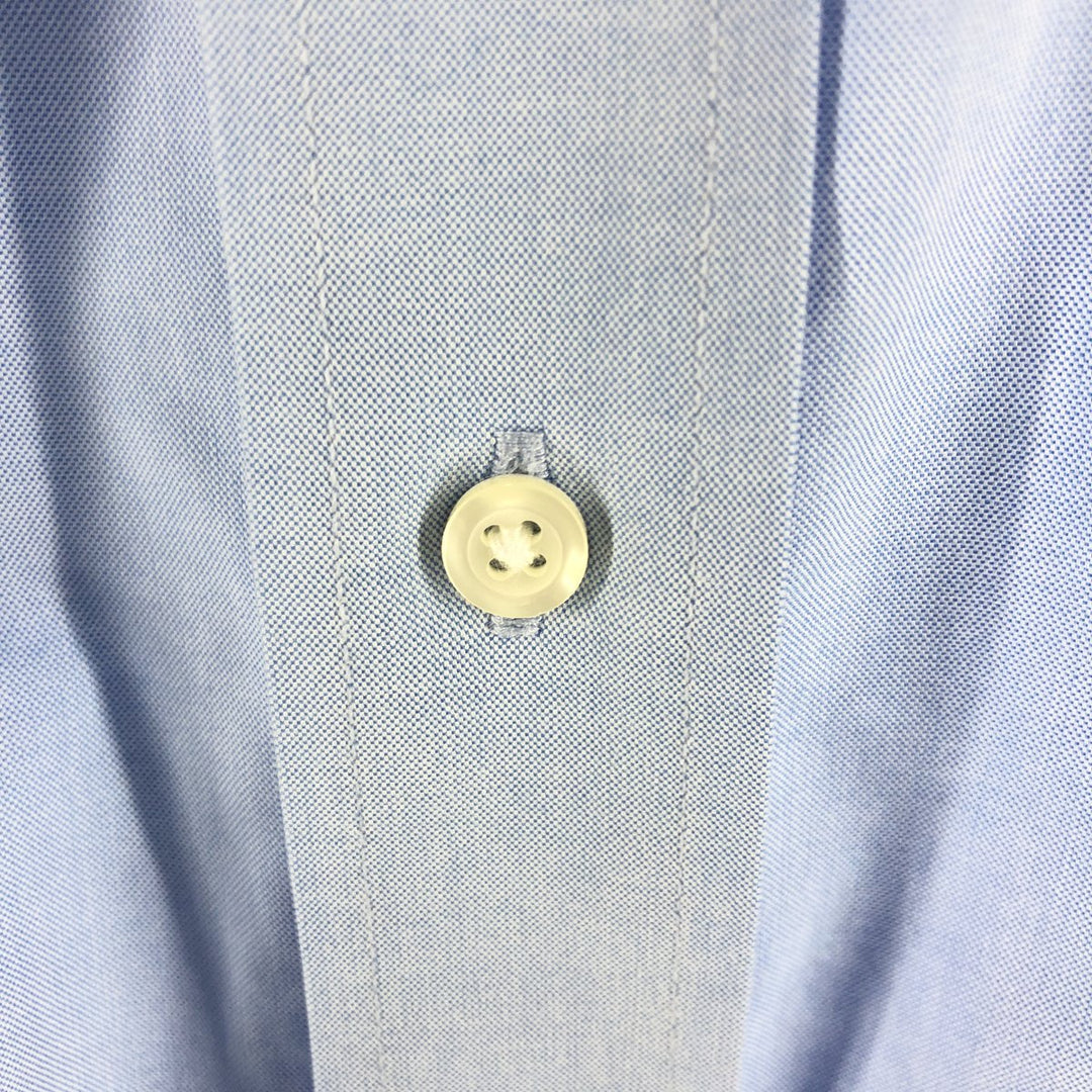 Brooks Brothers 346 long sleeve cotton shirt, men's size L cotton Navy blue Vintage Second Hand