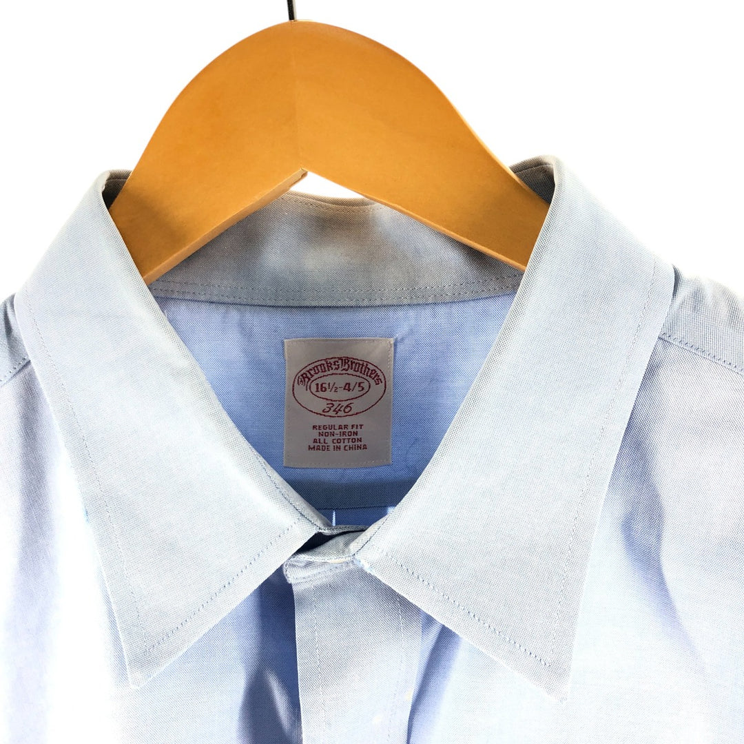 Brooks Brothers 346 long sleeve cotton shirt, men's size L cotton Navy blue Vintage Second Hand