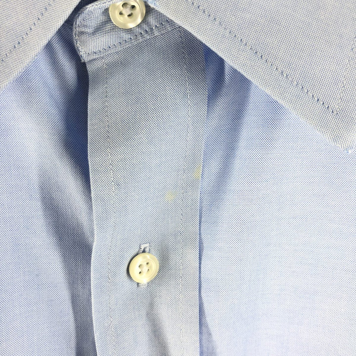 Brooks Brothers 346 long sleeve cotton shirt, men's size L cotton Navy blue Vintage Second Hand
