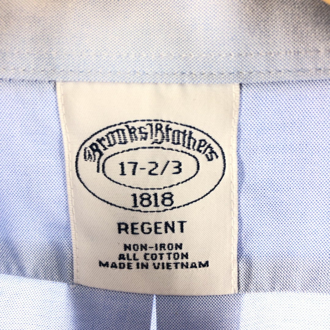 Brooks Brothers 1818 Long Sleeve Cotton Shirt, Men's XL cotton Navy blue Vintage Second Hand