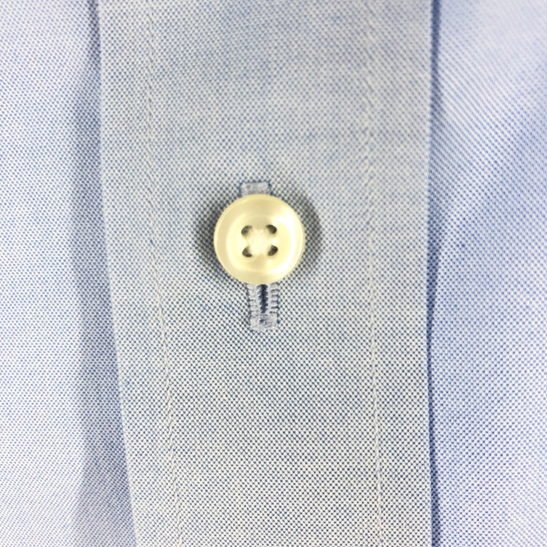Brooks Brothers 1818 Long Sleeve Cotton Shirt, Men's XL cotton Navy blue Vintage Second Hand