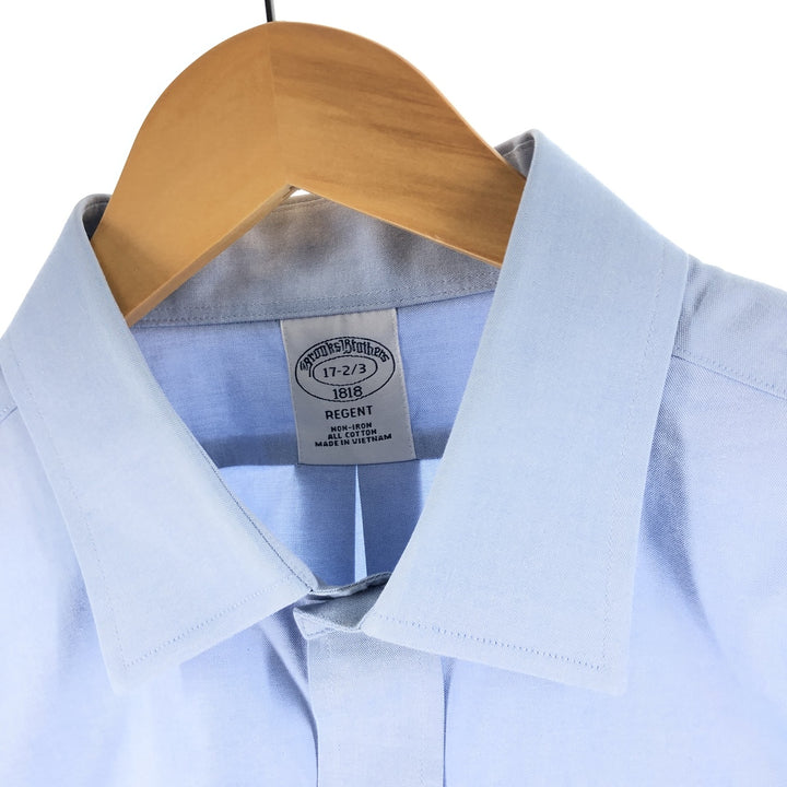Brooks Brothers 1818 Long Sleeve Cotton Shirt, Men's XL cotton Navy blue Vintage Second Hand