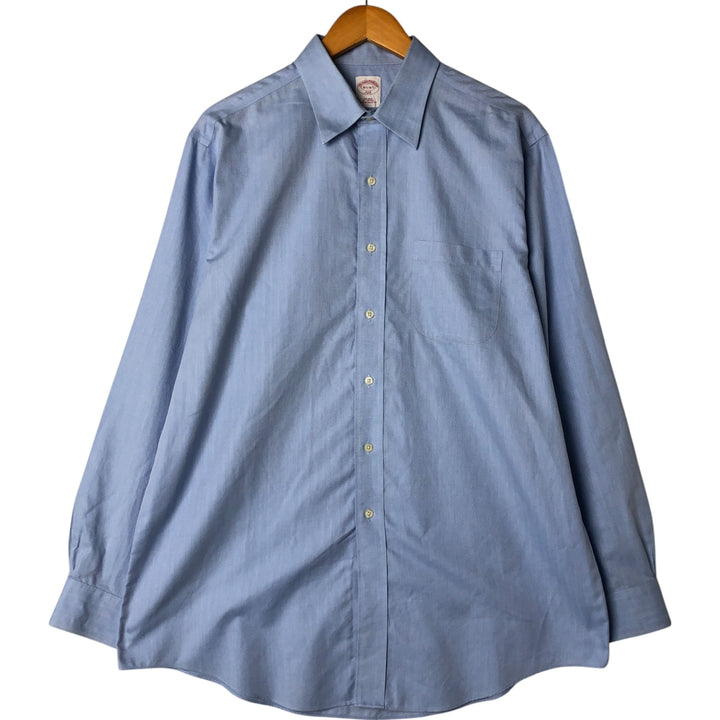 Brooks Brothers 346 long sleeve cotton shirt, men's size L cotton blue type Vintage Second Hand