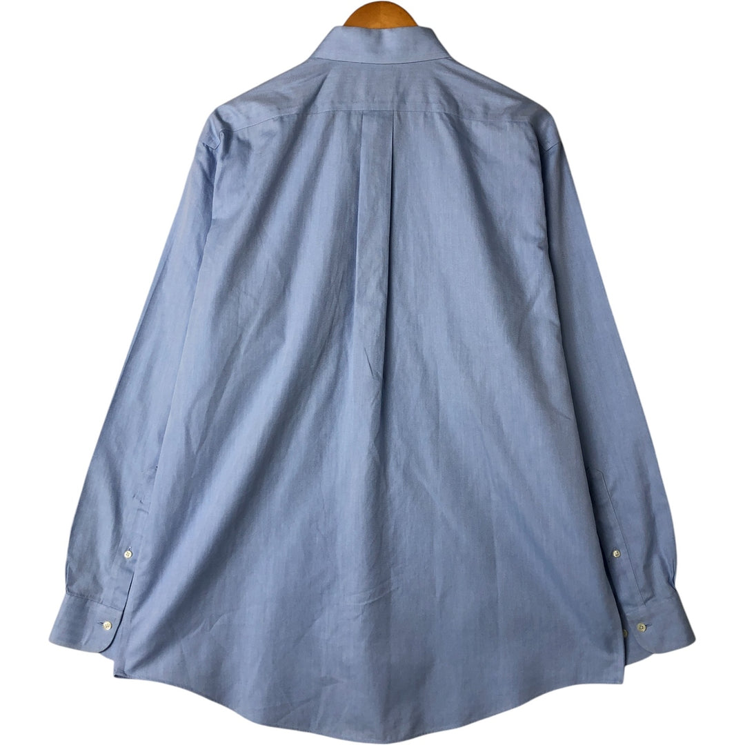 Brooks Brothers 346 long sleeve cotton shirt, men's size L cotton blue type Vintage Second Hand