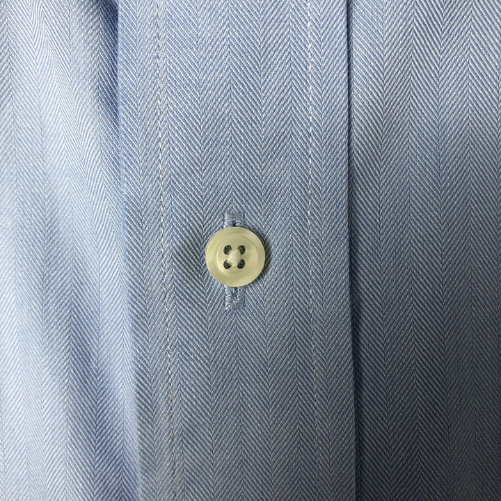 Brooks Brothers 346 long sleeve cotton shirt, men's size L cotton blue type Vintage Second Hand