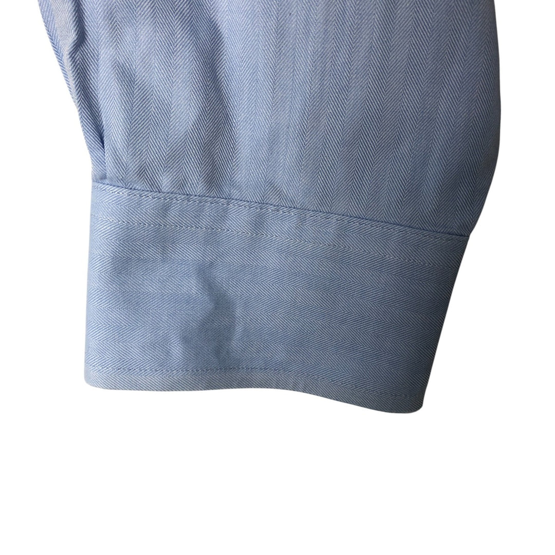 Brooks Brothers 346 long sleeve cotton shirt, men's size L cotton blue type Vintage Second Hand