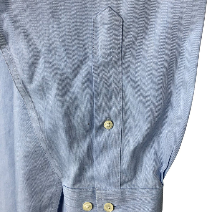 Brooks Brothers 346 long sleeve cotton shirt, men's size L cotton blue type Vintage Second Hand