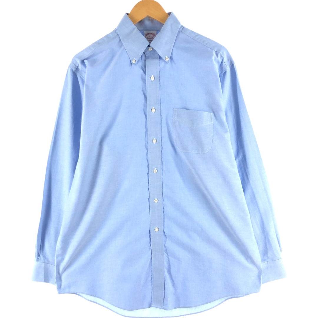 Brooks Brothers Est.1818 Long Sleeve Button-Down Shirt, Men's Size L cotton blue type Vintage Second Hand