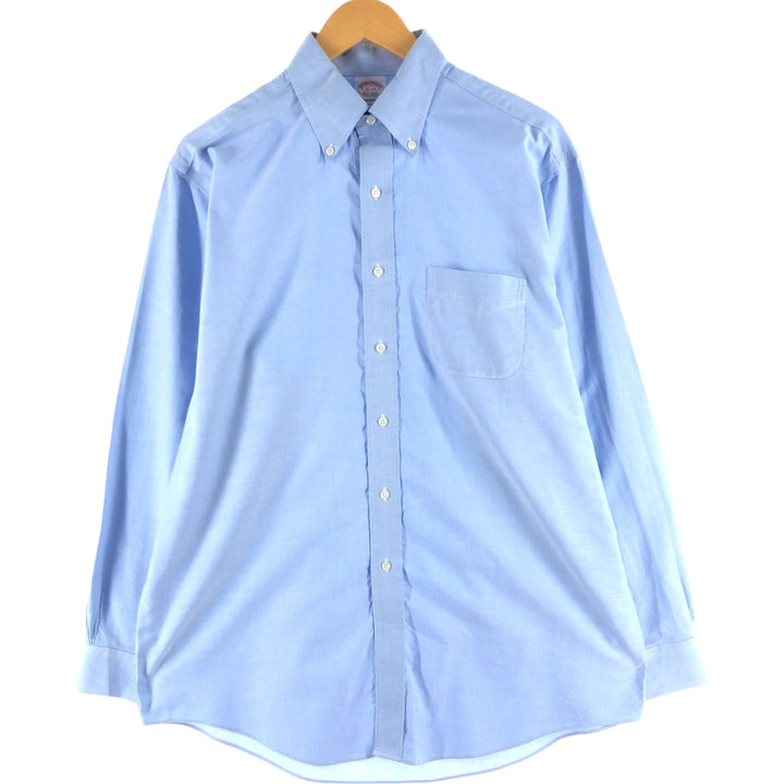 Brooks Brothers Est.1818 Long Sleeve Button-Down Shirt, Men's Size L cotton blue type Vintage Second Hand