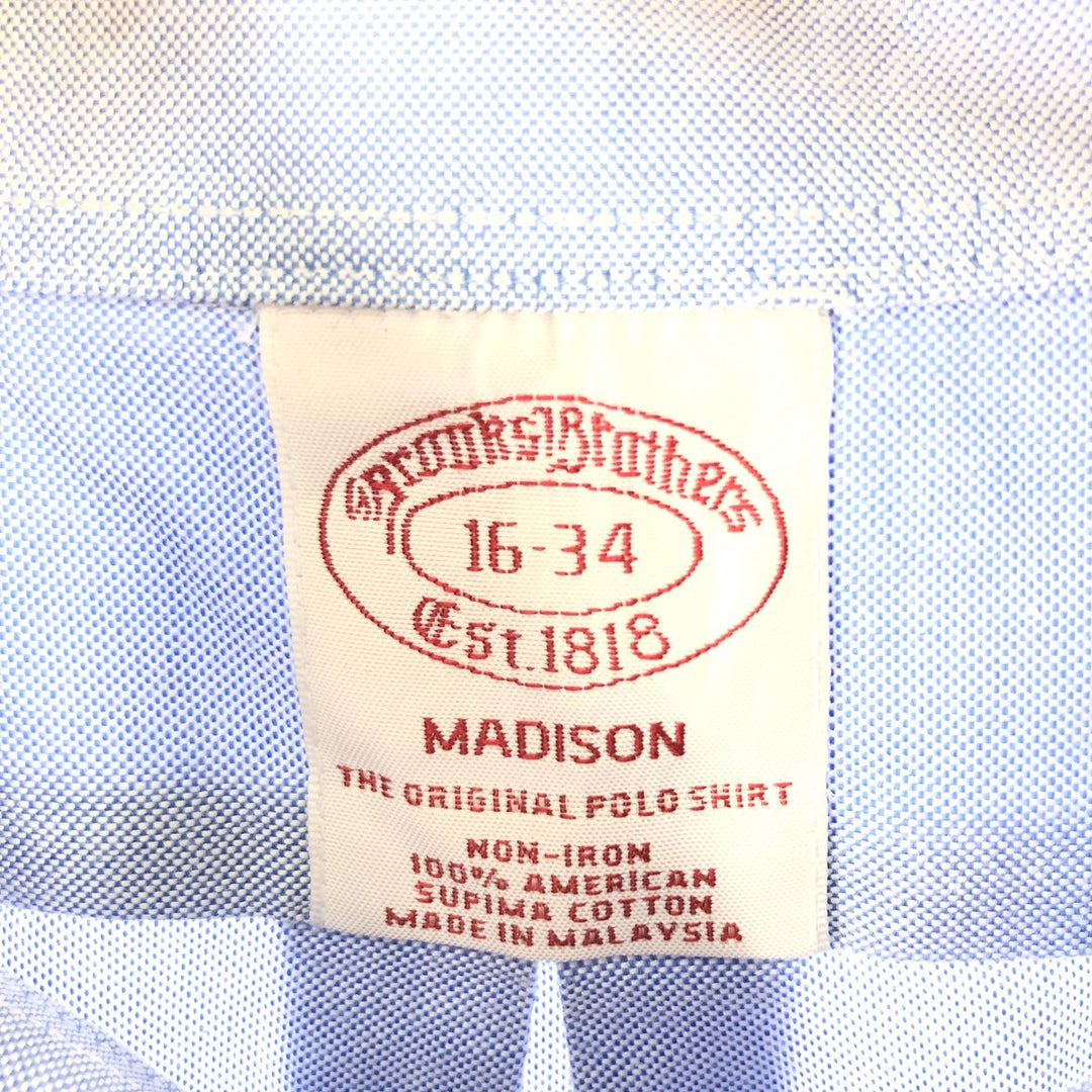 Brooks Brothers Est.1818 Long Sleeve Button-Down Shirt, Men's Size L cotton blue type Vintage Second Hand