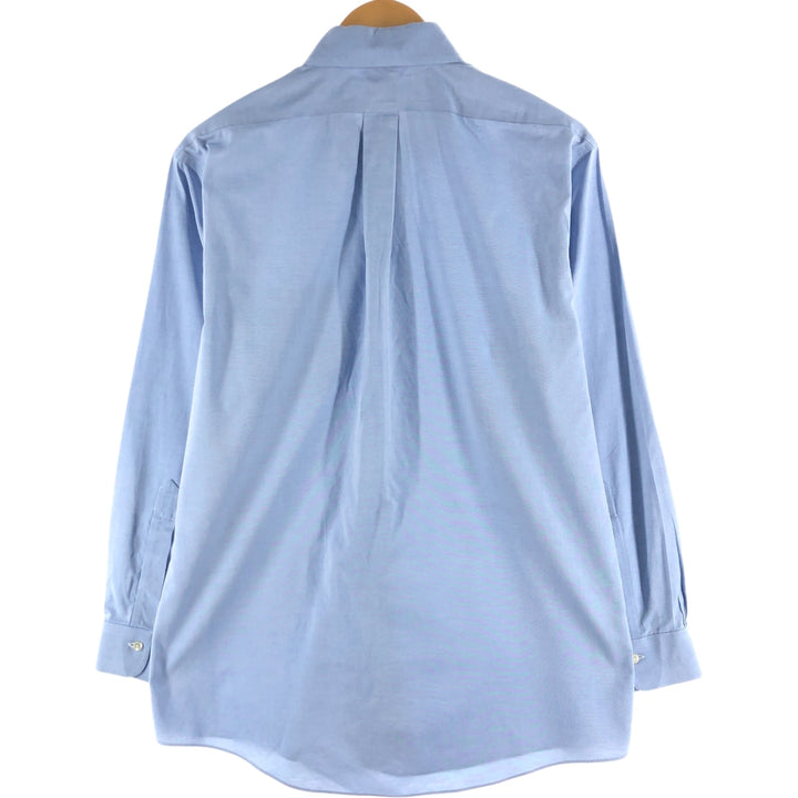 Brooks Brothers Est.1818 Long Sleeve Button-Down Shirt, Men's Size L cotton navy blue type Vintage Second Hand