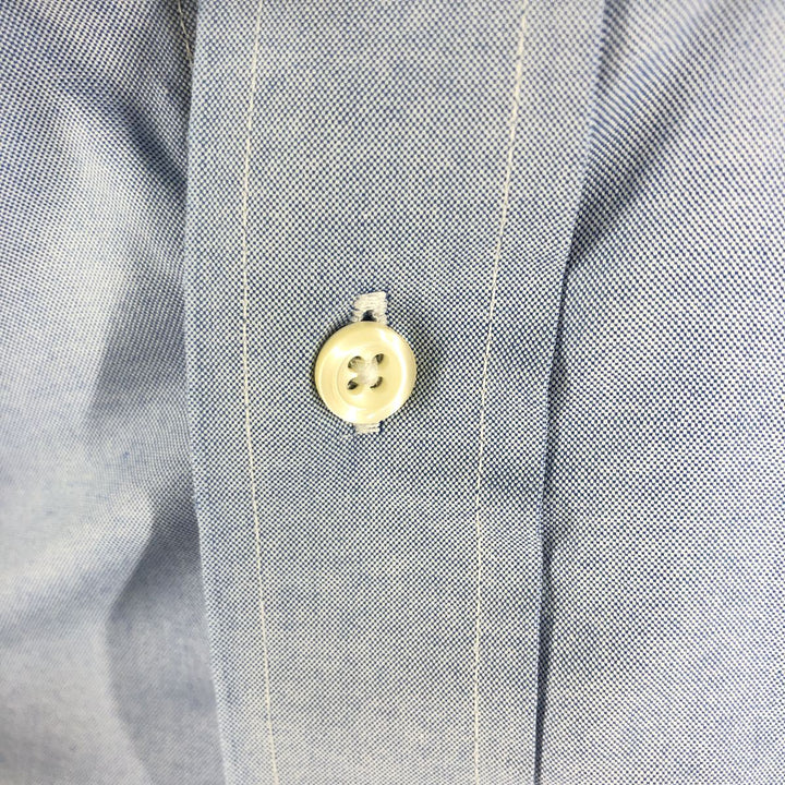 Brooks Brothers Est.1818 Long Sleeve Button-Down Shirt, Men's Size L cotton navy blue type Vintage Second Hand