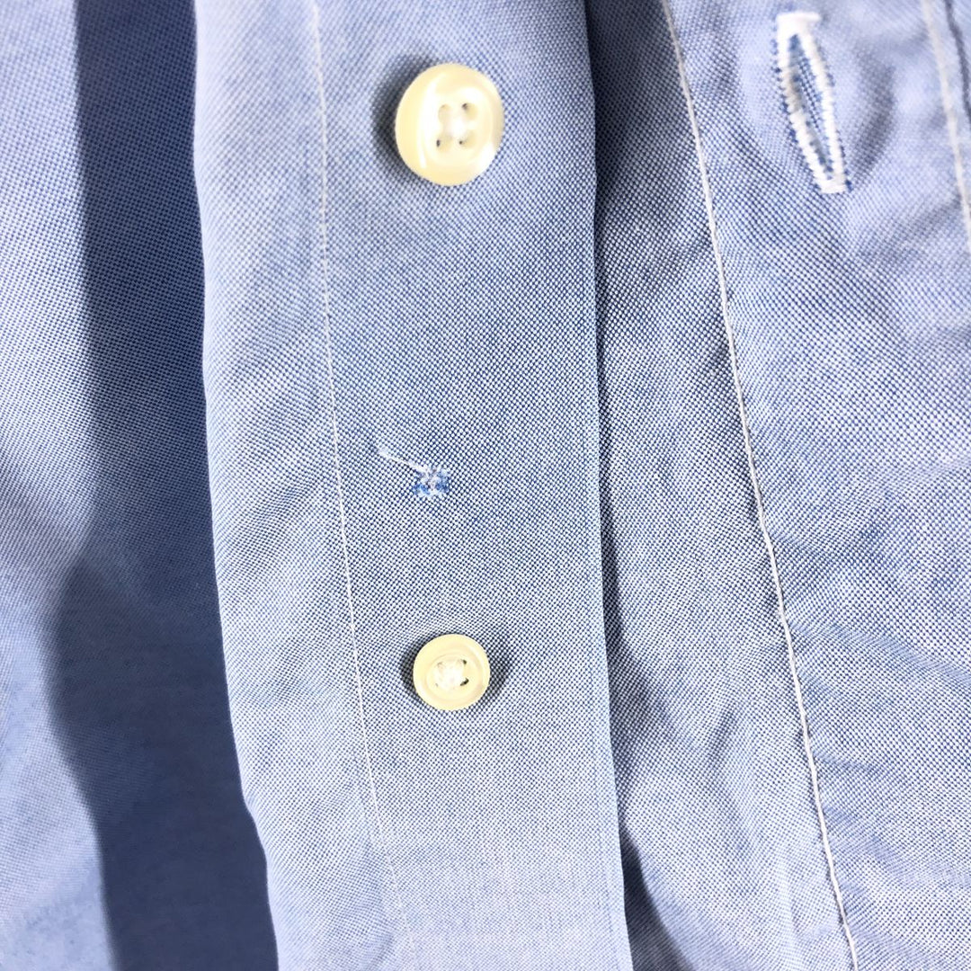 Brooks Brothers Est.1818 Long Sleeve Button-Down Shirt, Men's Size L cotton navy blue type Vintage Second Hand