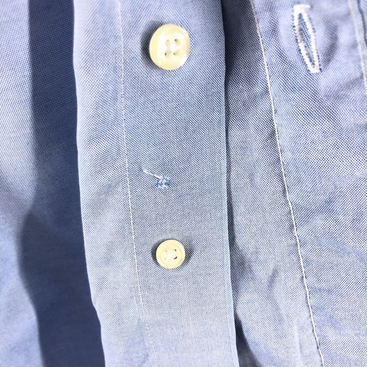 Brooks Brothers Est.1818 Long Sleeve Button-Down Shirt, Men's Size L cotton navy blue type Vintage Second Hand