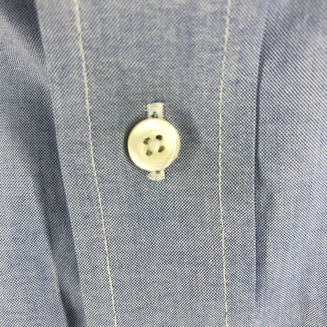 Brooks Brothers 346 long sleeve button-down shirt, men's size M cotton navy blue type Vintage Second Hand