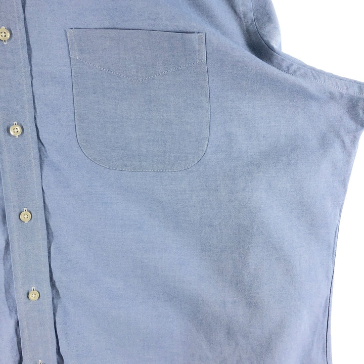 Brooks Brothers Est.1818 CLASSIC Long Sleeve Button Down Shirt, Men's XL cotton navy blue type Vintage Second Hand