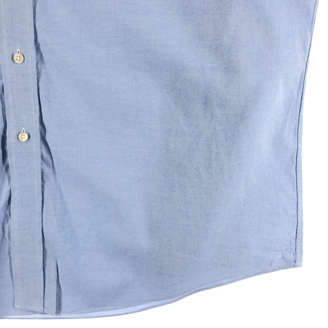 Brooks Brothers Est.1818 CLASSIC Long Sleeve Button Down Shirt, Men's XL cotton navy blue type Vintage Second Hand