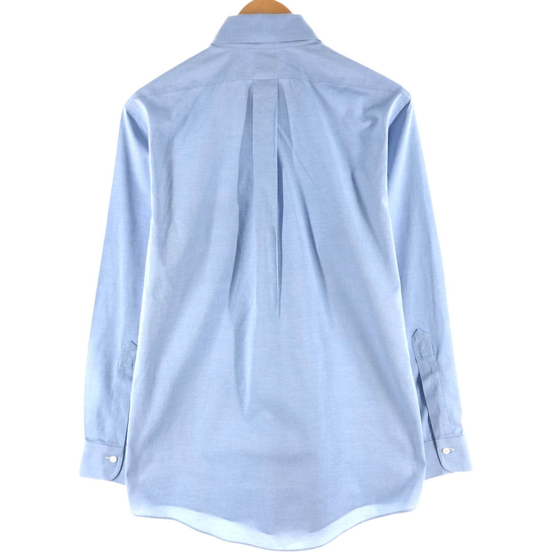 Brooks Brothers Est.1818 Long Sleeve Button Down Shirt, Men's M Size cotton navy blue type Vintage Second Hand