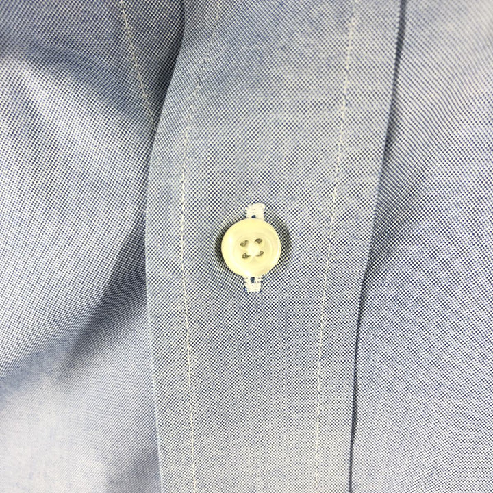 Brooks Brothers Est.1818 Long Sleeve Button Down Shirt, Men's M Size cotton navy blue type Vintage Second Hand