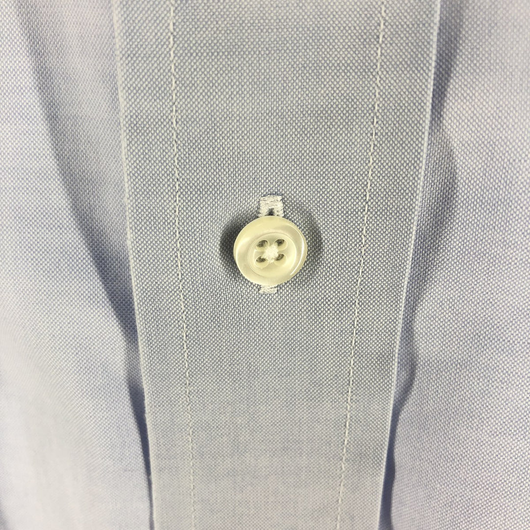 Brooks Brothers MADISON FIT long sleeve button down shirt, men's XL size cotton Navy blue Vintage Second Hand