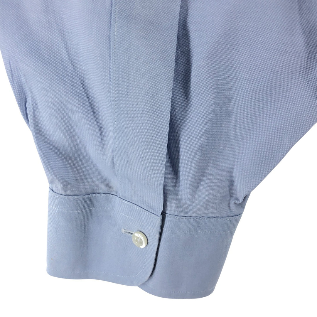Brooks Brothers MADISON FIT long sleeve button down shirt, men's XL size cotton Navy blue Vintage Second Hand