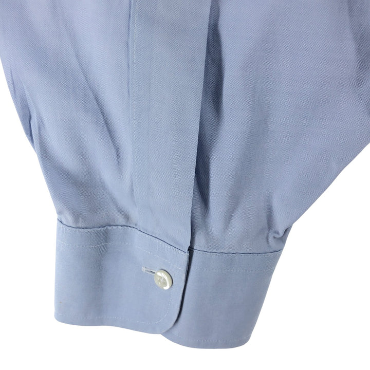 Brooks Brothers MADISON FIT long sleeve button down shirt, men's XL size cotton Navy blue Vintage Second Hand