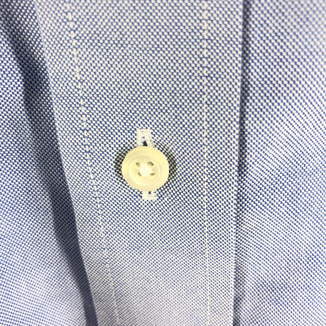 Brooks Brothers long sleeve button down shirt, men's size L cotton navy blue type Vintage Second Hand