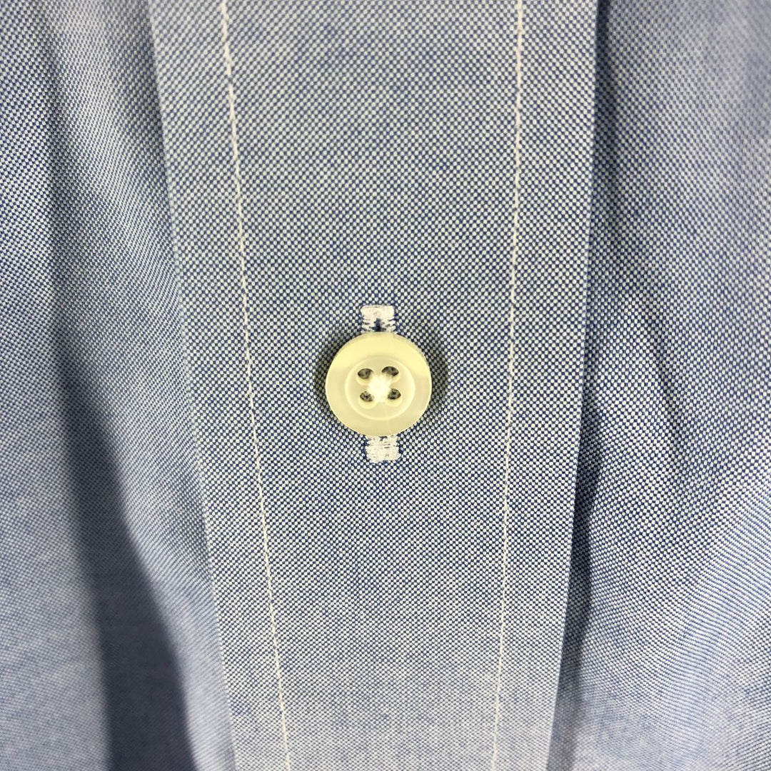 Brooks Brothers Est.1818 Long Sleeve Button-Down Shirt, Men's Size L cotton navy blue type Vintage Second Hand