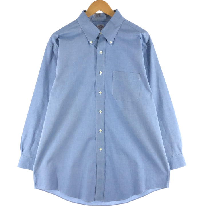 Brooks Brothers 346 long sleeve button-down shirt, men's size XL cotton navy blue type Vintage Second Hand