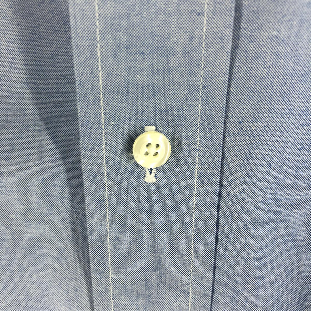 Brooks Brothers 346 long sleeve button-down shirt, men's size XL cotton navy blue type Vintage Second Hand